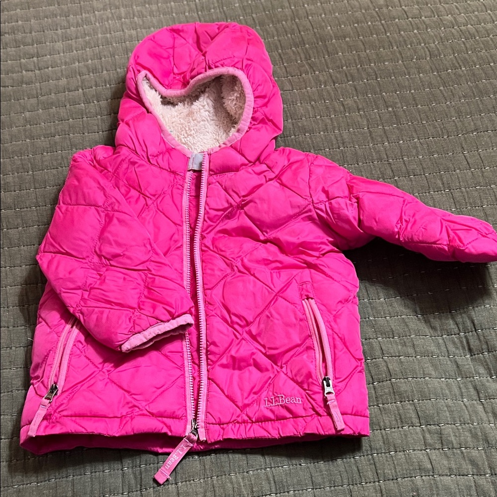 L.L. Bean Vibrant Pink Quilted Jacket